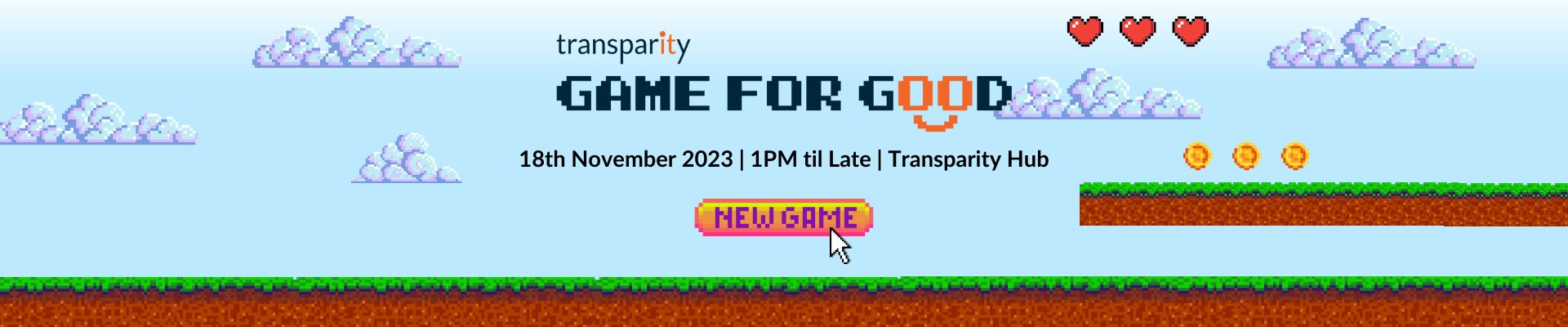 Game for Good Banner 7.2 × 3.6 in 1584 × 396 px 1920 x 400