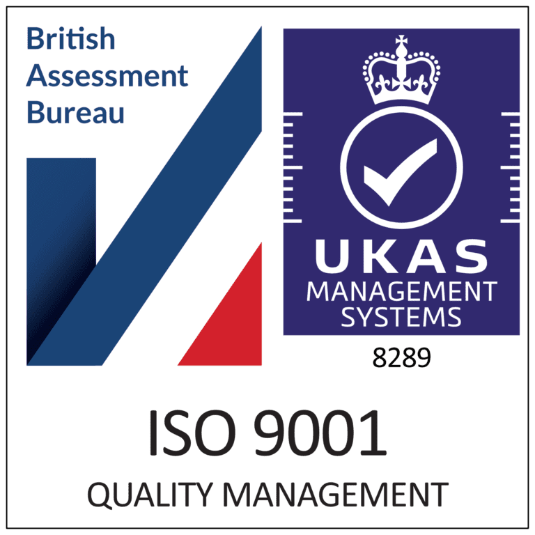 ISO9001 Quality Management accreditation UKAS certified