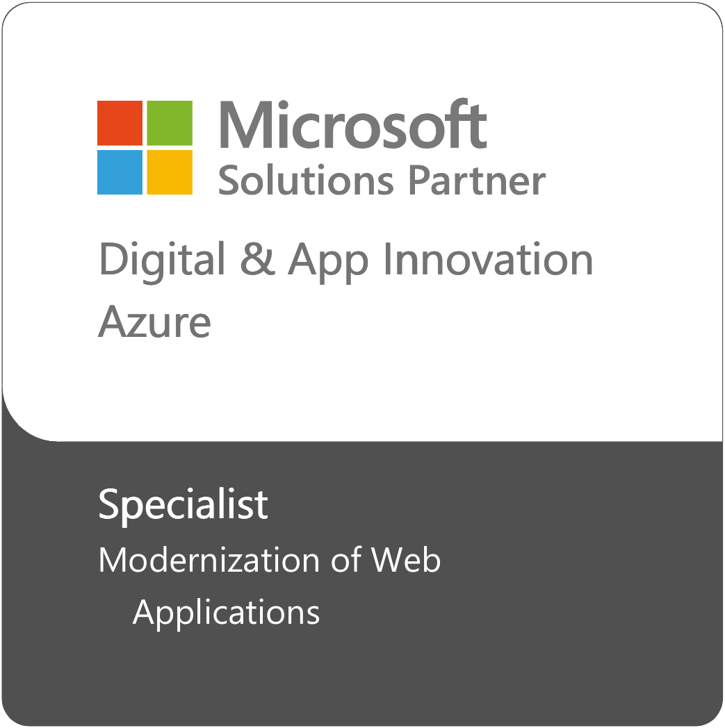 Transparity Awarded 12<sup>th</sup> Specialisation: Modernisation of Web Applications with Microsoft Azure 1 Web App Mod
